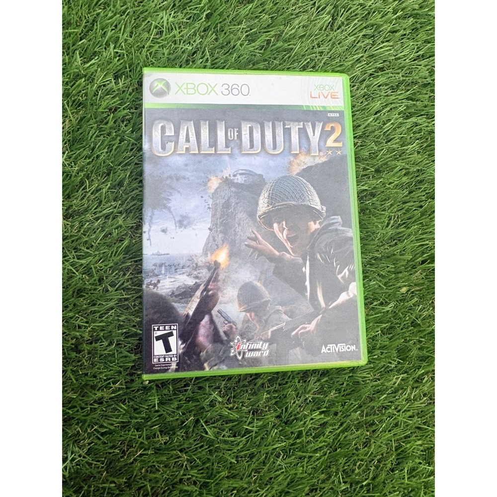 Call of Duty 2 Xbox 360 Activision Infinity Ward WWII FPS Video Game‎ NTSC 80931
